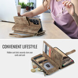 Samsung Galaxy S26 Ultra PU leren hoesje portemonnee - Bruin