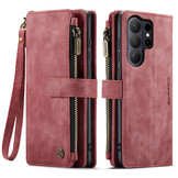 Samsung Galaxy S26 Ultra PU leren hoesje portemonnee - Rood