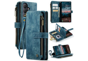 Caseme Samsung Galaxy S26 Plus PU leren hoesje - portemonnee - Blauw