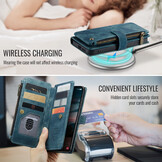 Samsung Galaxy S26 Plus PU leren hoesje portemonnee - Blauw