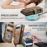 Samsung Galaxy S26 Plus PU leren hoesje portemonnee - Bruin