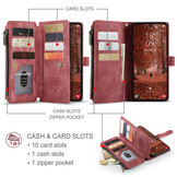 Samsung Galaxy S26 Plus PU leren hoesje portemonnee - Rood