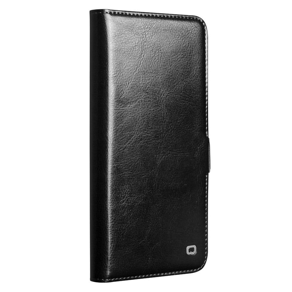 Samsung Galaxy S26 luxe echt leren bookcase hoesje - Magnetische sluiting - Zwart