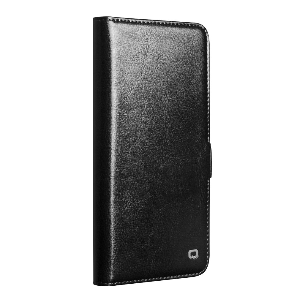 Samsung Galaxy S26 Ultra luxe echt leren bookcase hoesje - Magnetische sluiting - Zwart