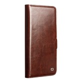 Samsung Galaxy S26 Ultra luxe echt leren bookcase hoesje - Magnetische sluiting - Donkerbruin