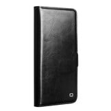 Samsung Galaxy S26 Plus luxe echt leren bookcase hoesje - Magnetische sluiting - Zwart