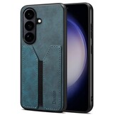 Samsung Galaxy S26 hoesje Backcover met kaarthouder - Blauw