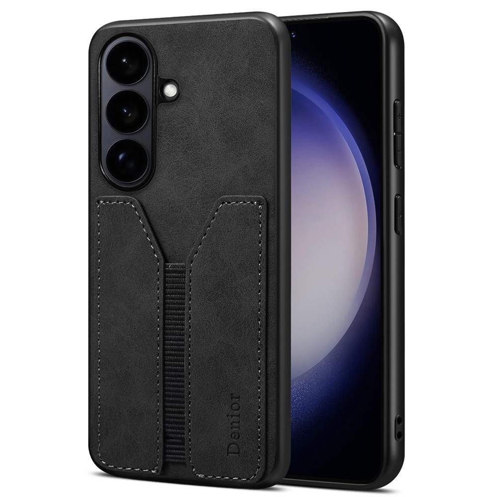 Denior Samsung Galaxy S26 Plus hoesje - Backcover met kaarthouder - Zwart