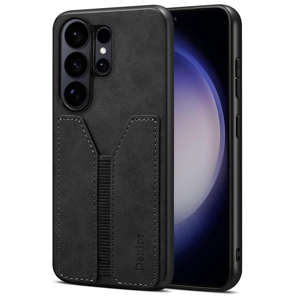 Denior Samsung Galaxy S26 Ultra hoesje - Backcover met kaarthouder - Zwart
