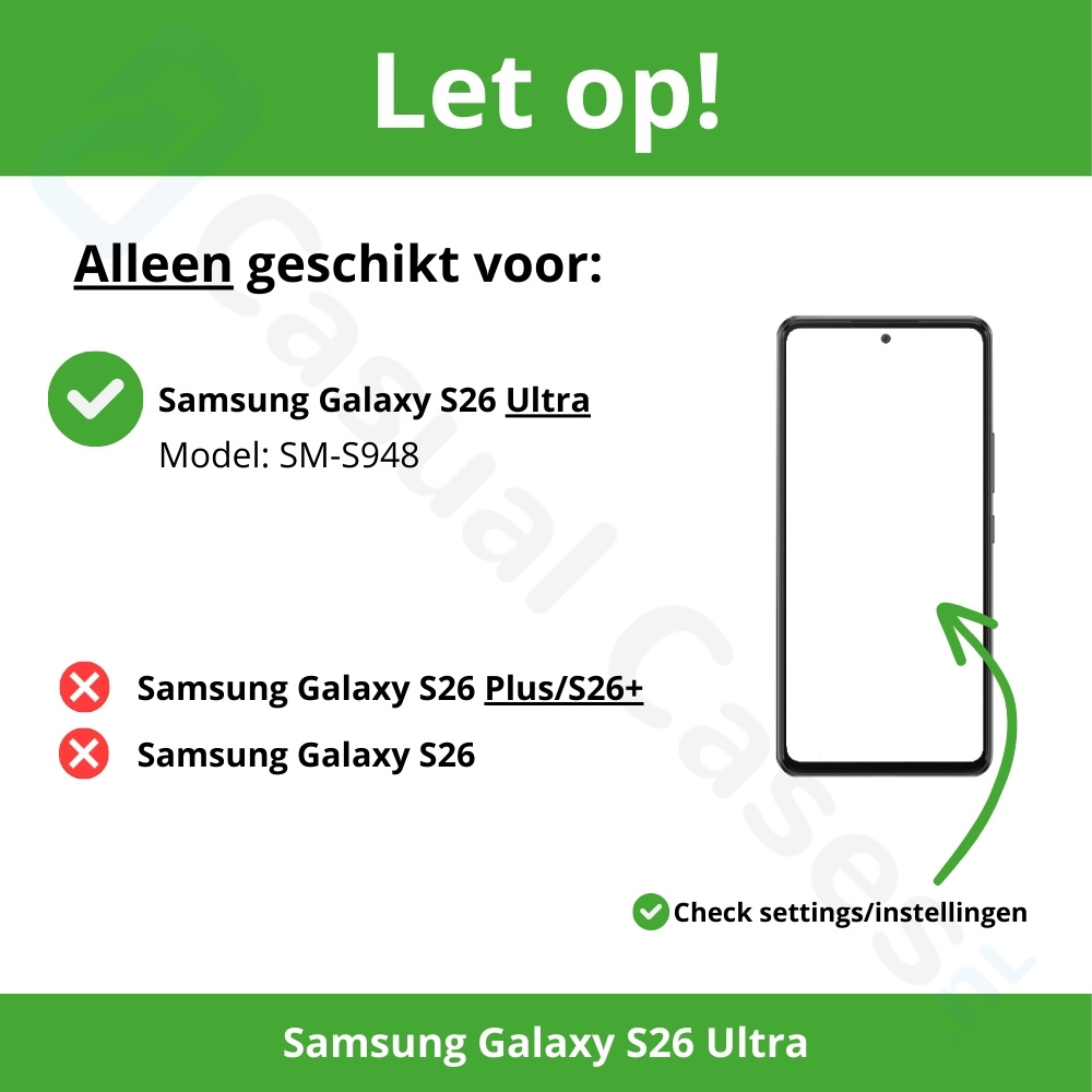 Samsung Galaxy S26 Ultra hoesje Backcover met kaarthouder - Bruin