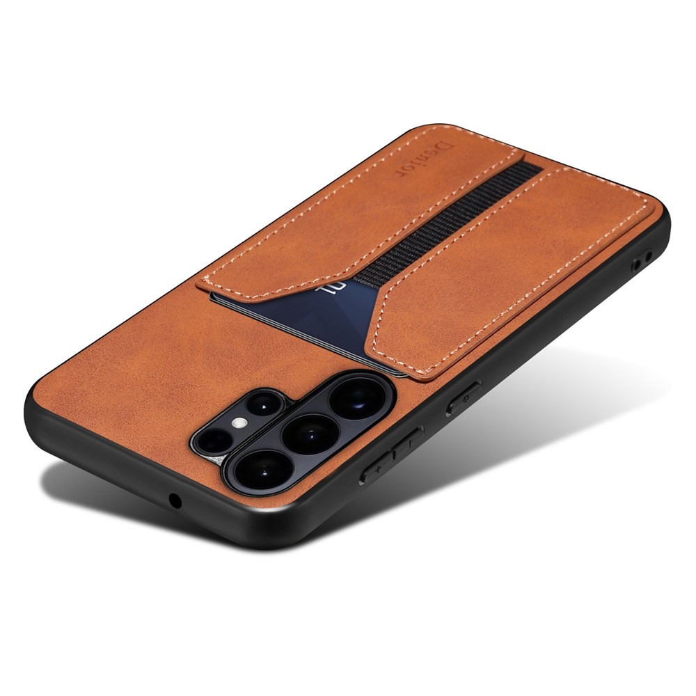 Samsung Galaxy S26 Ultra hoesje Backcover met kaarthouder - Bruin
