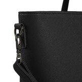 Lithgow Laptop Shopper - 15.6 inch Laptoptas - Kunstleer - Afneembare Schouderband - Zwart