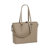 Lithgow Laptop Shopper - 15.6 inch Laptoptas - Kunstleer - Afneembare Schouderband - Beige