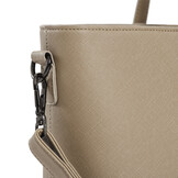 Lithgow Laptop Shopper - 15.6 inch Laptoptas - Kunstleer - Afneembare Schouderband - Beige