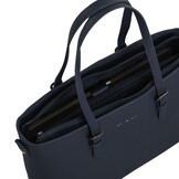 Lithgow Laptop Shopper - 15.6 inch Laptoptas - Kunstleer - Afneembare Schouderband - Navy