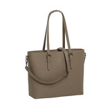 Lithgow Laptop Shopper - 15.6 inch Laptoptas - Kunstleer - Afneembare Schouderband - Taupe