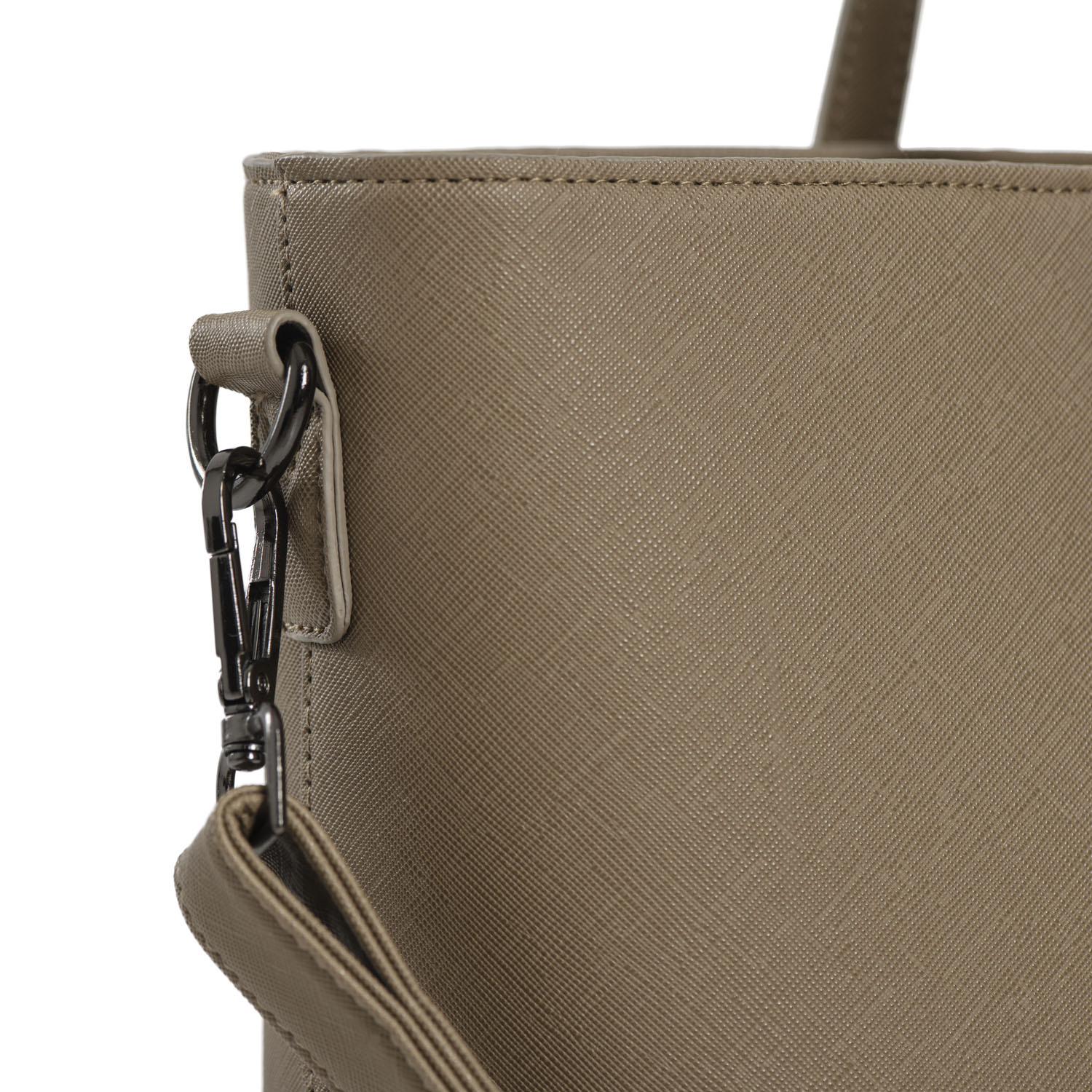 Lithgow Laptop Shopper - 15.6 inch Laptoptas - Kunstleer - Afneembare Schouderband - Taupe