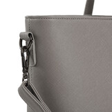 Lithgow Laptop Shopper - 15.6 inch Laptoptas - Kunstleer - Afneembare Schouderband - Lichtgrijs