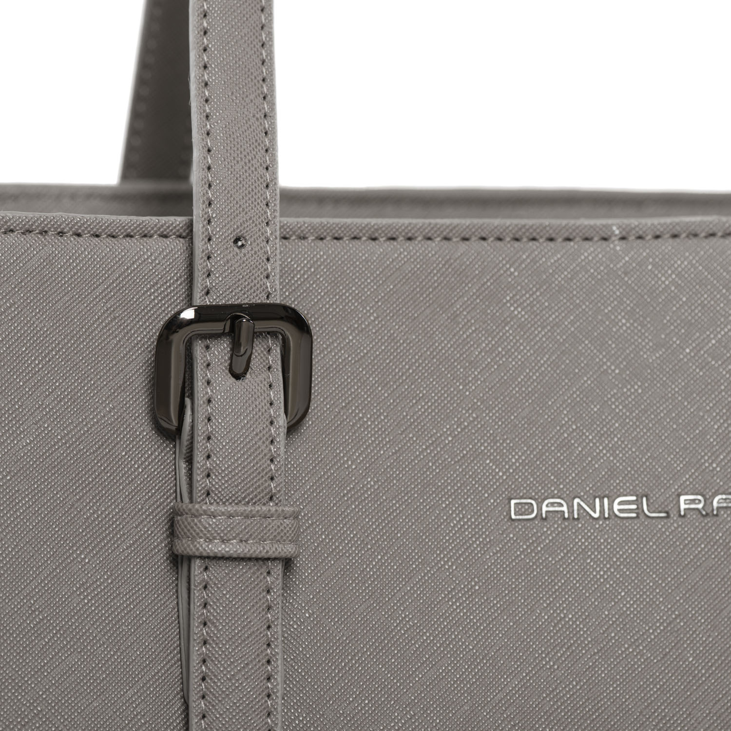 Lithgow Laptop Shopper - 15.6 inch Laptoptas - Kunstleer - Afneembare Schouderband - Lichtgrijs