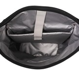 Highlands Rolltop Rugtas/Laptoptas - 15.6 inch Business Tas - Kunstleer - Verstelbare Schouderband - Zwart