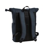 Highlands Rolltop Rugtas/Laptoptas - 15.6 inch Business Tas - Kunstleer - Verstelbare Schouderband - Navy