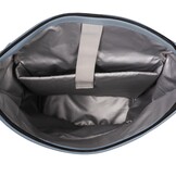 Highlands Rolltop Rugtas/Laptoptas - 15.6 inch Business Tas - Kunstleer - Verstelbare Schouderband - Zachtblauw