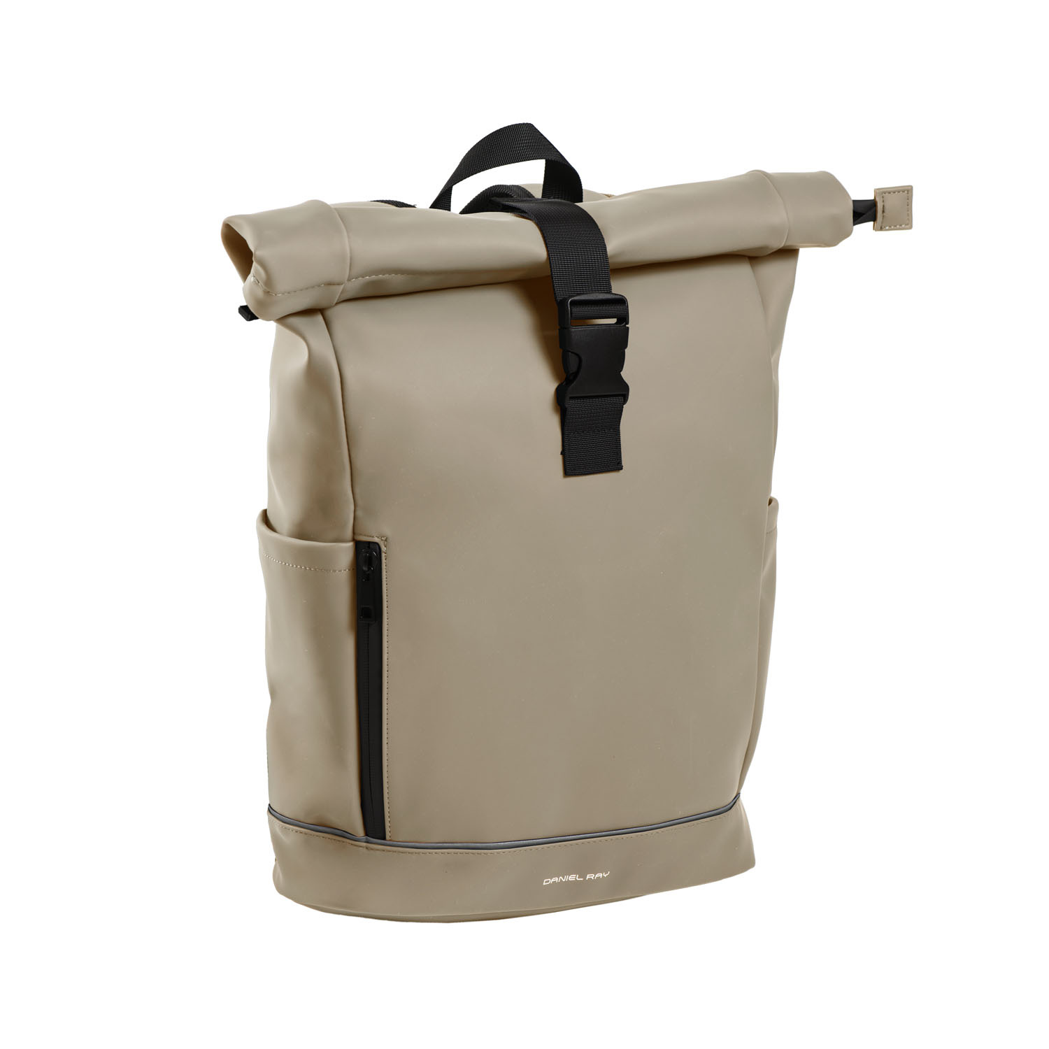 Highlands Rolltop Rugtas/Laptoptas - 15.6 inch Business Tas - Kunstleer - Verstelbare Schouderband - Khaki