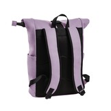 Highlands Rolltop Rugtas/Laptoptas - 15.6 inch Business Tas - Kunstleer - Verstelbare Schouderband - Lila