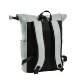 Highlands Rolltop Rugtas/Laptoptas - 15.6 inch Business Tas - Kunstleer - Verstelbare Schouderband - Oud Groen