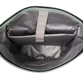 Highlands Rolltop Rugtas/Laptoptas - 15.6 inch Business Tas - Kunstleer - Verstelbare Schouderband - Oud Groen