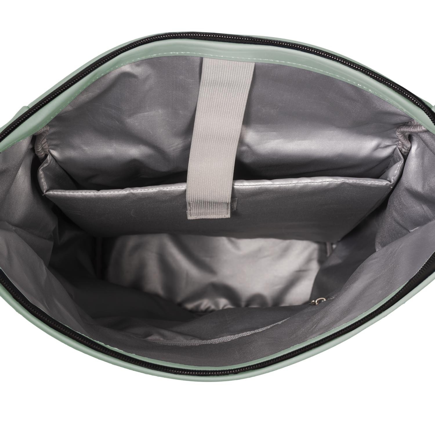 Highlands Rolltop Rugtas/Laptoptas - 15.6 inch Business Tas - Kunstleer - Verstelbare Schouderband - Oud Groen