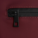 Highlands Rolltop Rugtas/Laptoptas - 15.6 inch Business Tas - Kunstleer - Verstelbare Schouderband - Burgundy