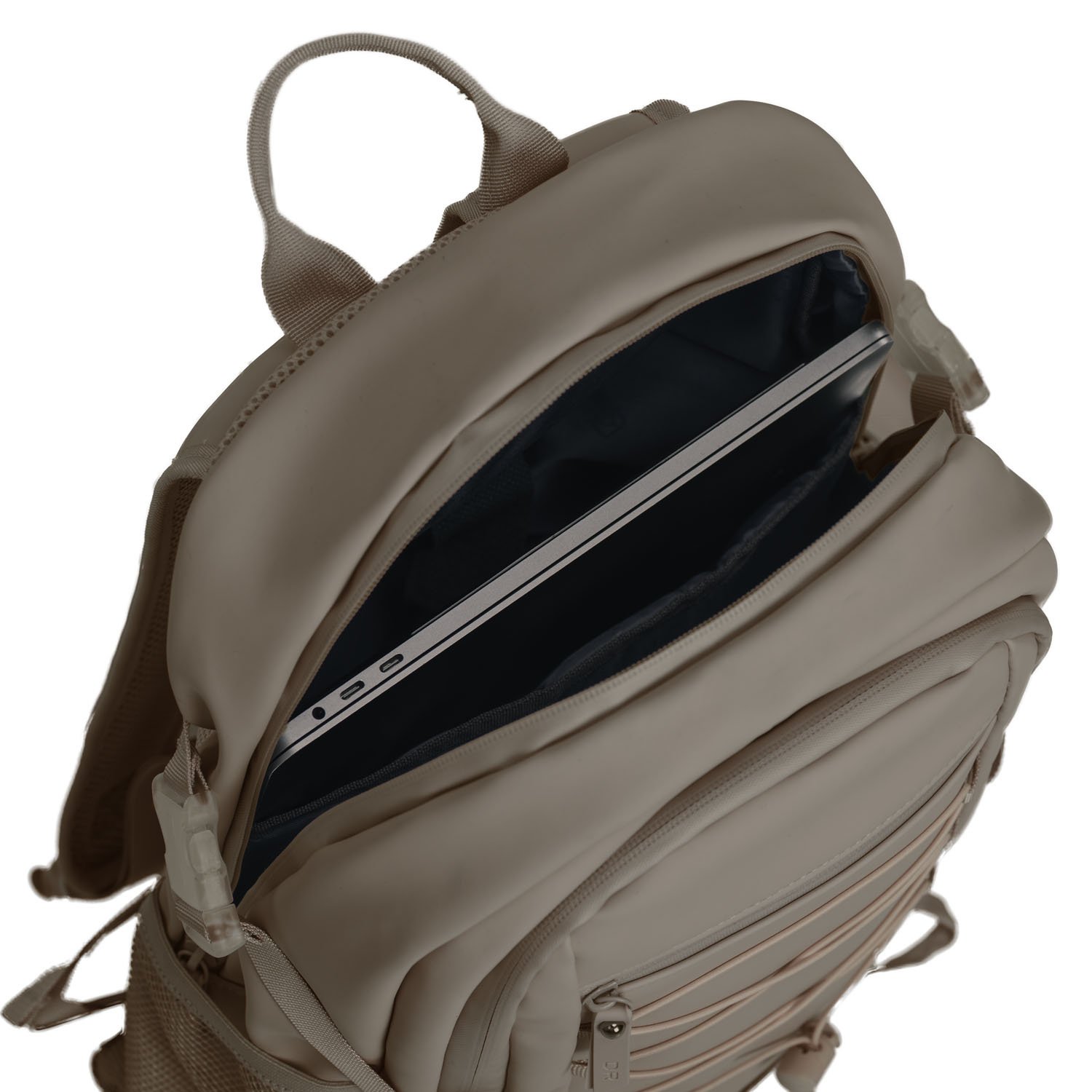 Laredo Laptoptas - 15.6 inch Schoudertas - Hoogwaardig Kunstleer - Vintage Look - Taupe