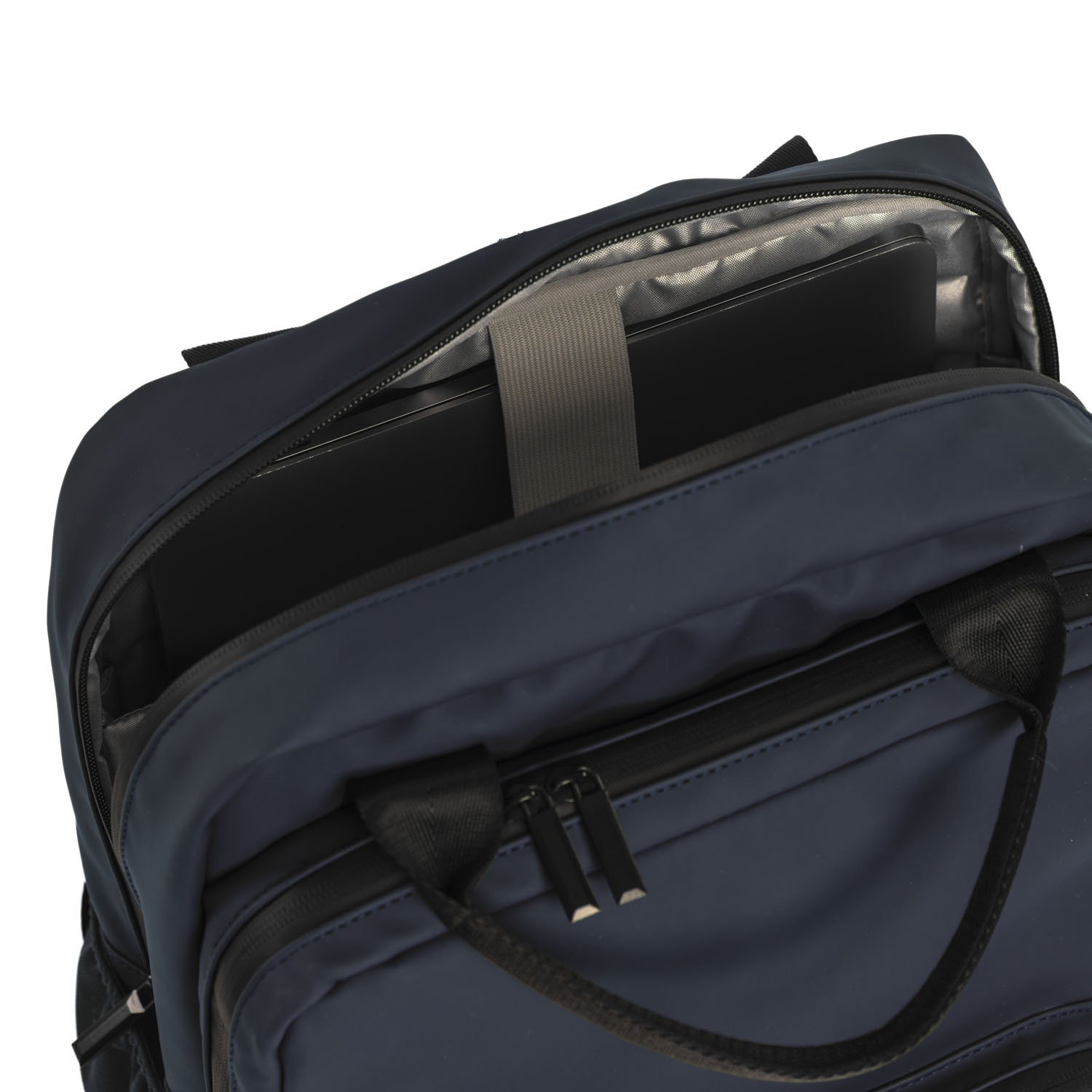 Spokane Laptoptas - Geschikt voor laptops tot 15 inch - Compact Design - Kunstleer - Marine Blauw