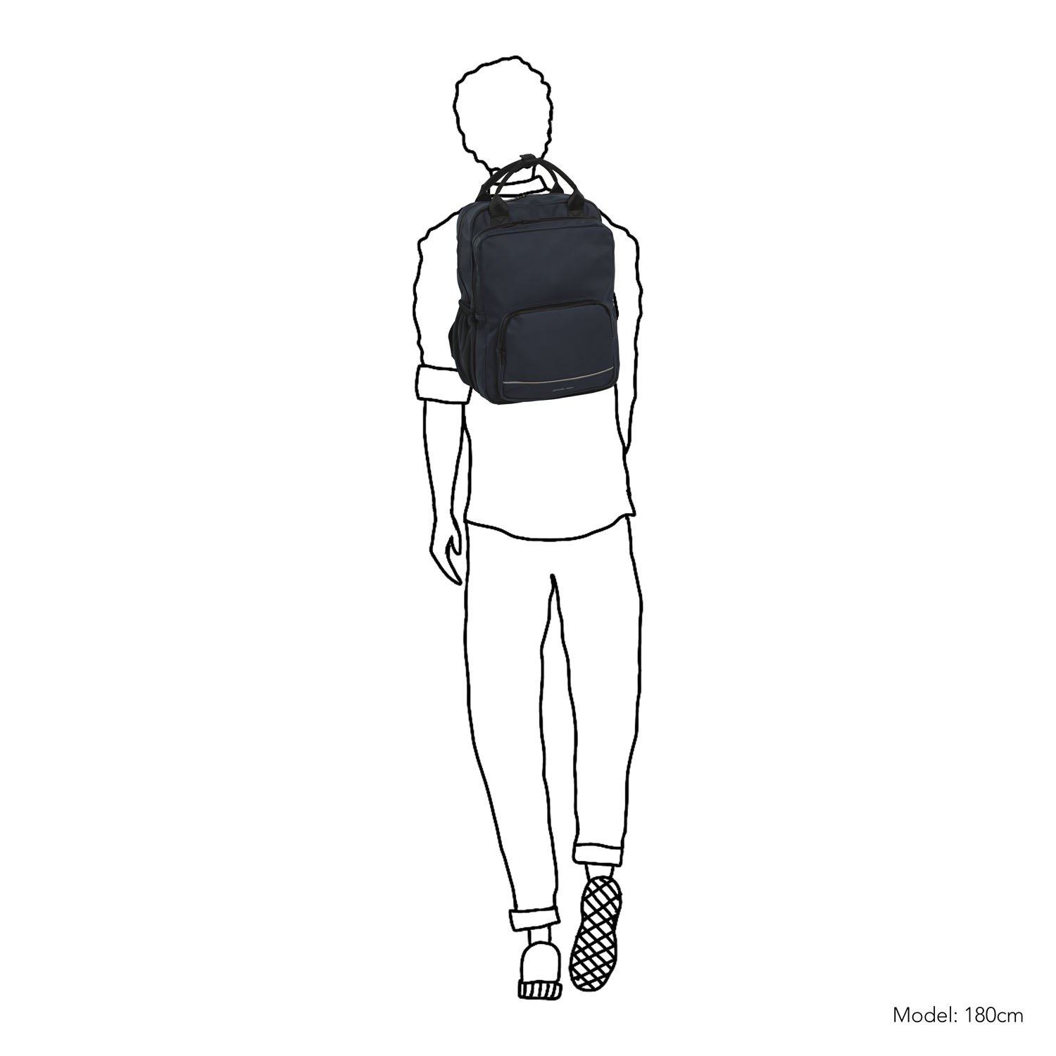 Spokane Laptoptas - Geschikt voor laptops tot 15 inch - Compact Design - Kunstleer - Marine Blauw