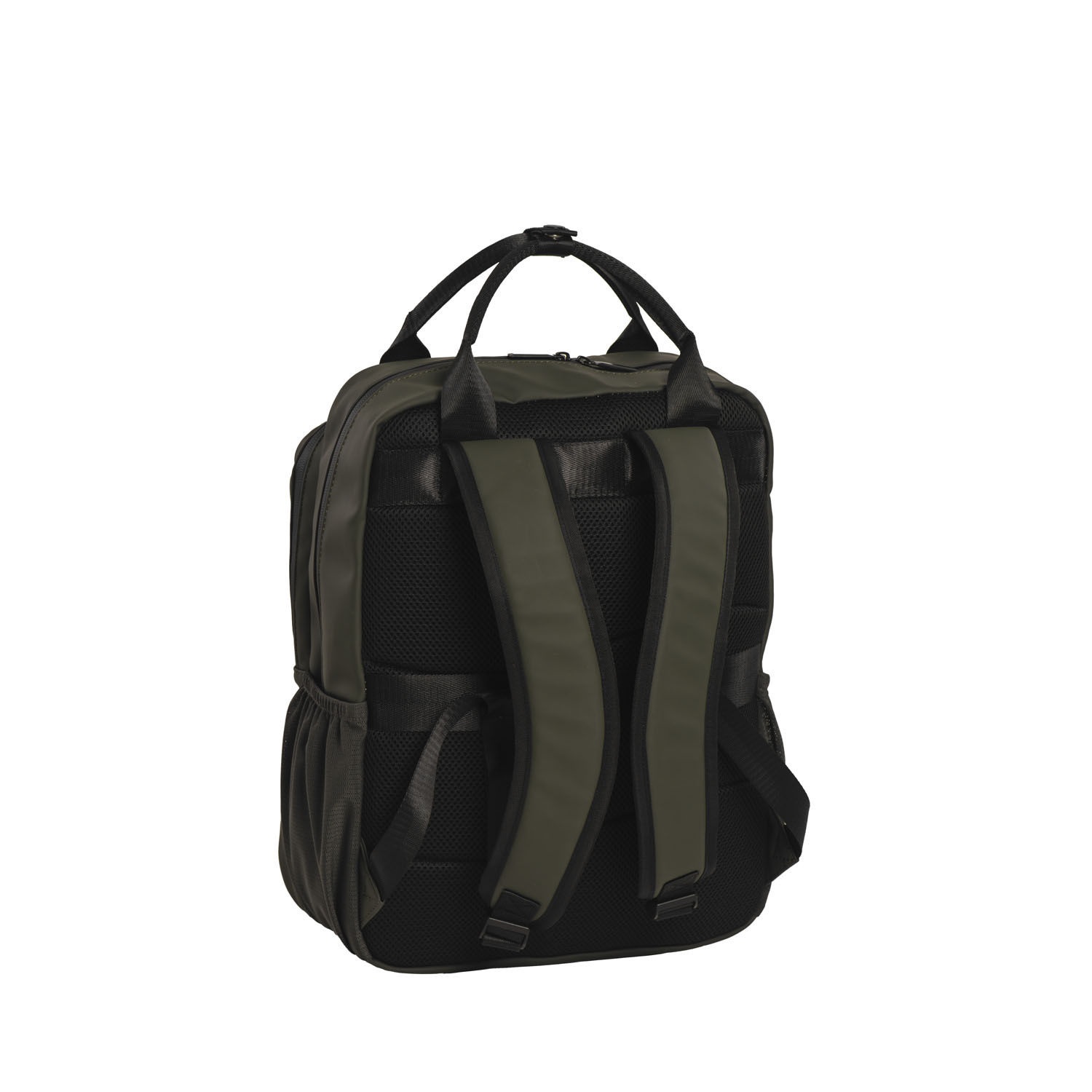 Spokane Laptoptas - Geschikt voor laptops tot 15 inch - Compact Design - Kunstleer - Mosgroen