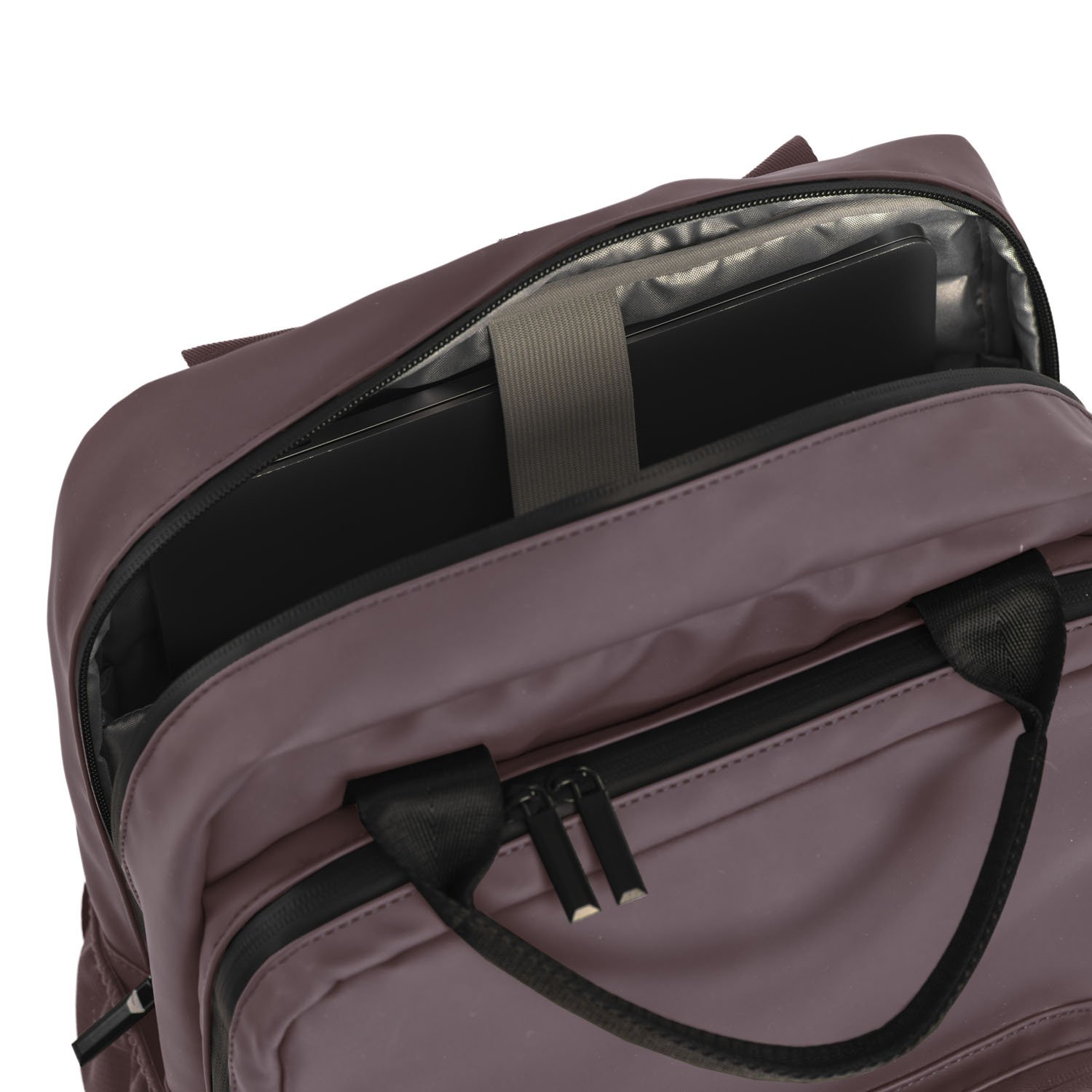 Spokane Laptoptas - Geschikt voor laptops tot 15 inch - Compact Design - Kunstleer - Oud Paars