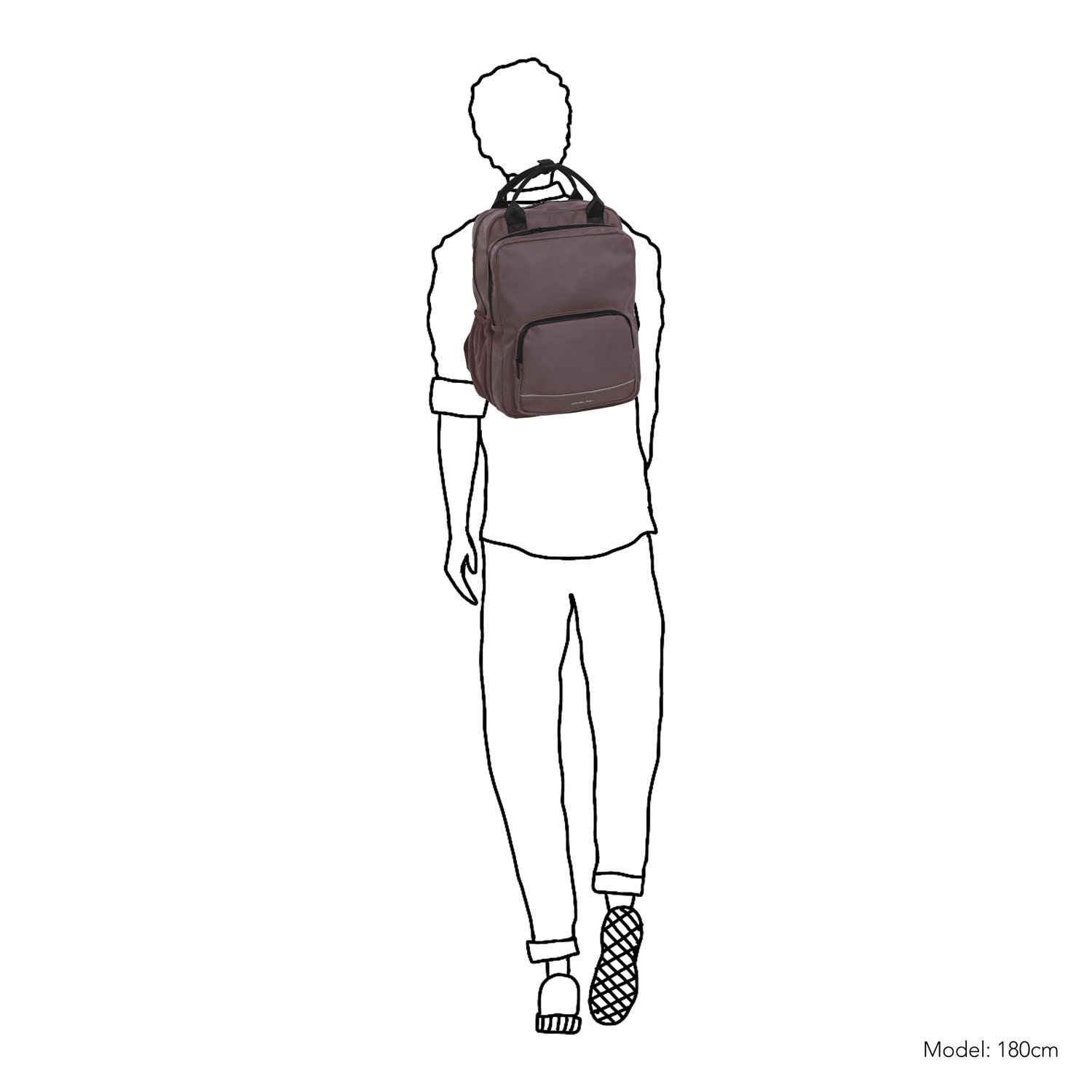 Spokane Laptoptas - Geschikt voor laptops tot 15 inch - Compact Design - Kunstleer - Oud Paars