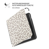Kobo Libra Colour Hoesje - Vegan Saffiano Leren Sleep Cover - Met Handband en Auto Wake/Sleep - Calm Serengeti