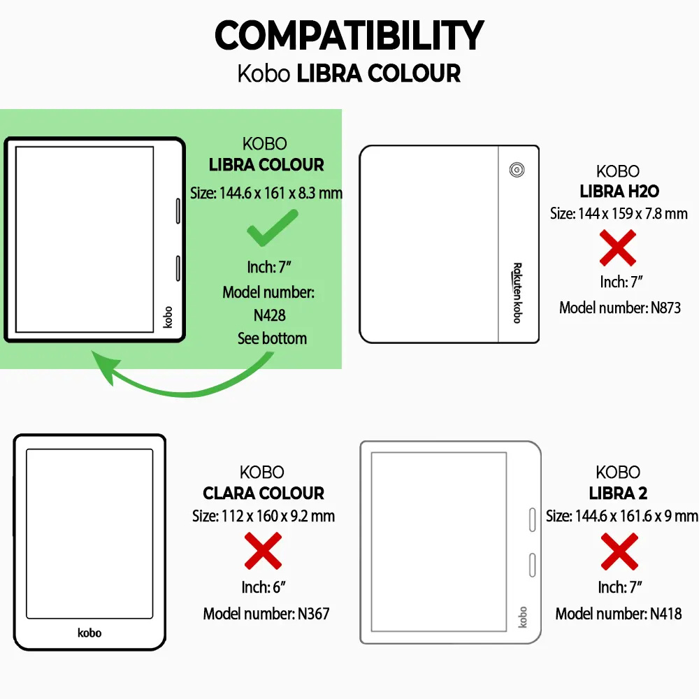 Kobo Libra Colour Hoesje - Vegan Saffiano Leren Sleep Cover - Met Handband en Auto Wake/Sleep - Candy Floss