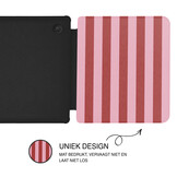 Kobo Libra Colour Hoesje - Vegan Saffiano Leren Sleep Cover - Met Handband en Auto Wake/Sleep - Candy Floss