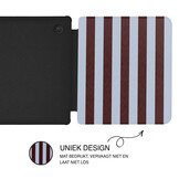 Kobo Libra Colour Hoesje - Vegan Saffiano Leren Sleep Cover - Met Handband en Auto Wake/Sleep - Burgundy