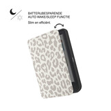 Kobo Clara BW / Clara Colour Hoesje - Vegan Saffiano Leren Sleep Cover - Met Handband en Auto Wake/Sleep - Calm Serengeti