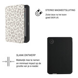 Kobo Clara BW / Clara Colour Hoesje - Vegan Saffiano Leren Sleep Cover - Met Handband en Auto Wake/Sleep - Calm Serengeti