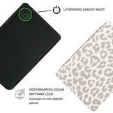 Kobo Clara BW / Clara Colour Hoesje - Vegan Saffiano Leren Sleep Cover - Met Handband en Auto Wake/Sleep - Calm Serengeti