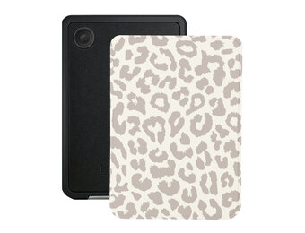 Lunso Kobo Clara BW / Clara Colour hoesje (6 inch) - Vegan Saffiano Leren Sleep Cover - Calm Serengeti