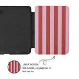 Kobo Clara BW / Clara Colour Hoesje - Vegan Saffiano Leren Sleep Cover - Met Handband en Auto Wake/Sleep - Candy Floss