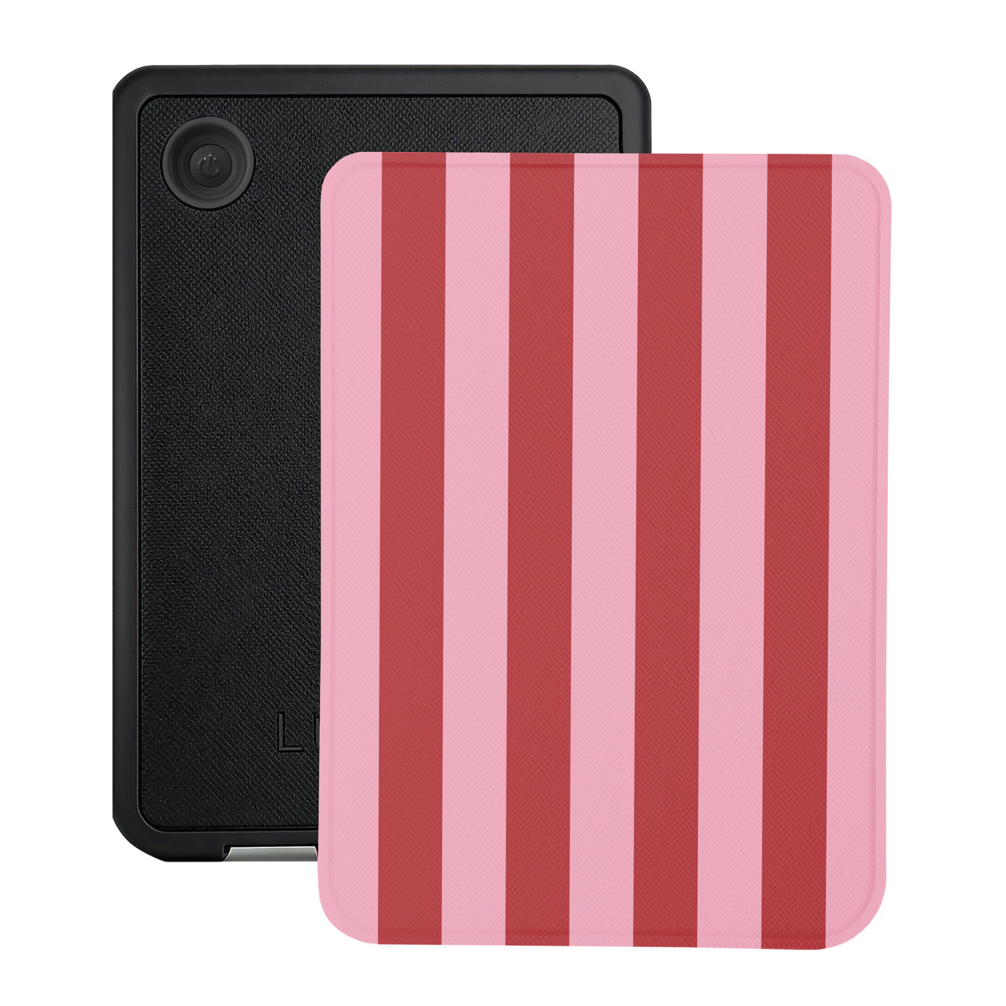 Kobo Clara BW / Clara Colour Hoesje - Vegan Saffiano Leren Sleep Cover - Met Handband en Auto Wake/Sleep - Candy Floss