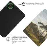 Kobo Clara BW / Clara Colour Hoesje - Vegan Saffiano Leren Sleep Cover - Met Handband en Auto Wake/Sleep - Italian Landscape