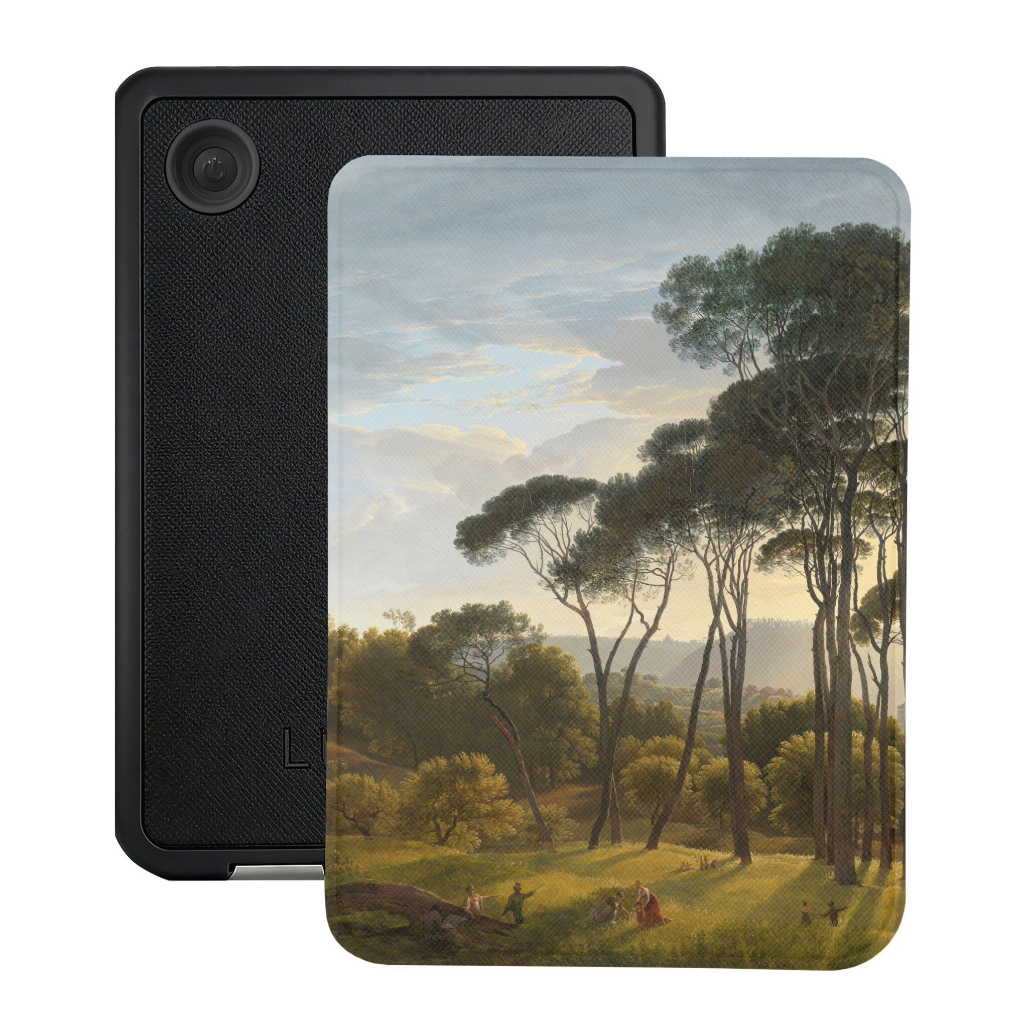 Lunso Kobo Clara BW / Clara Colour hoesje (6 inch) - Vegan Saffiano Leren Sleep Cover - Italian Landscape